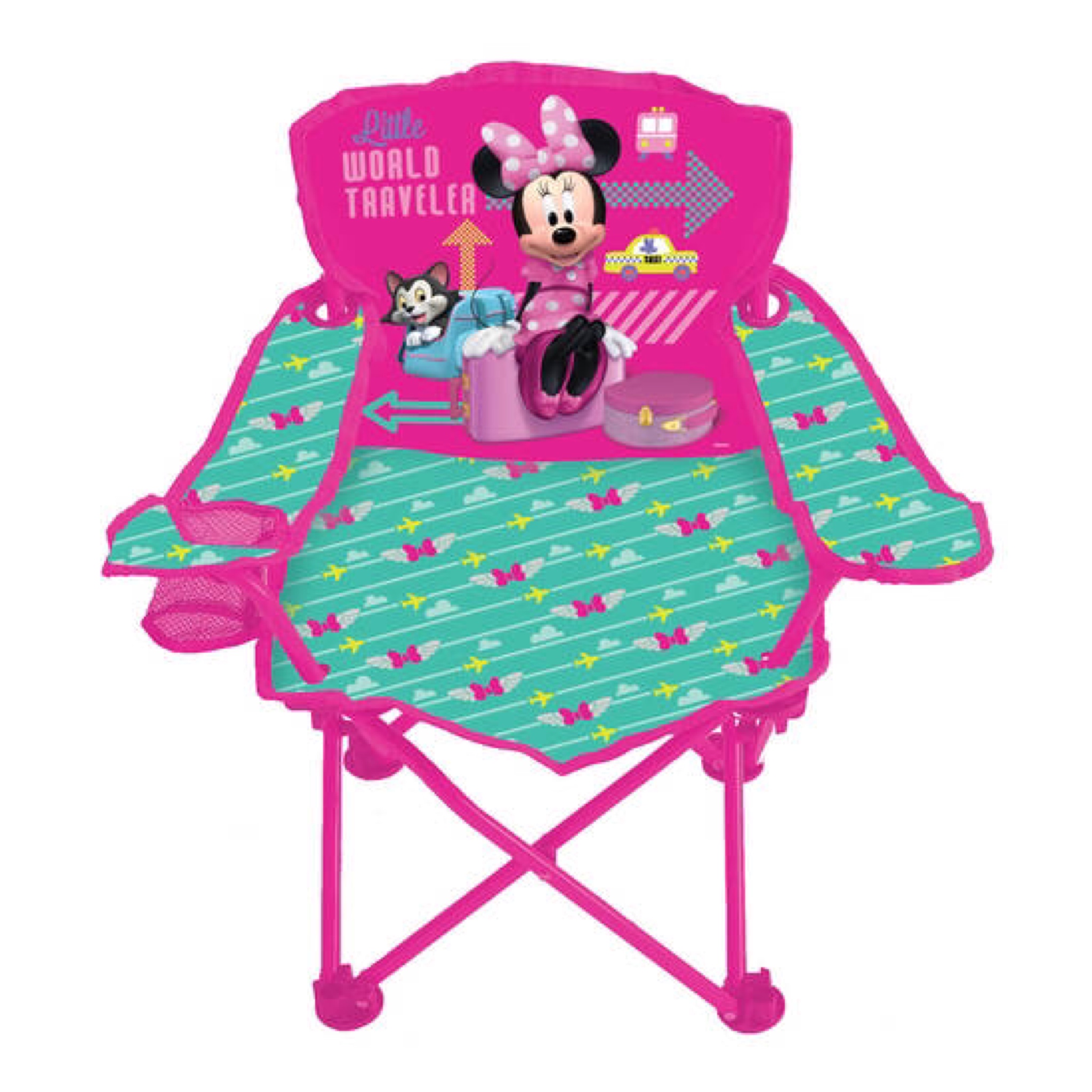 เก้าอี้ปิกนิกพับได้สำหรับเด็ก Disney Mickey Mouse Club House Fold 'N Go Chair (Minnie Mouse)