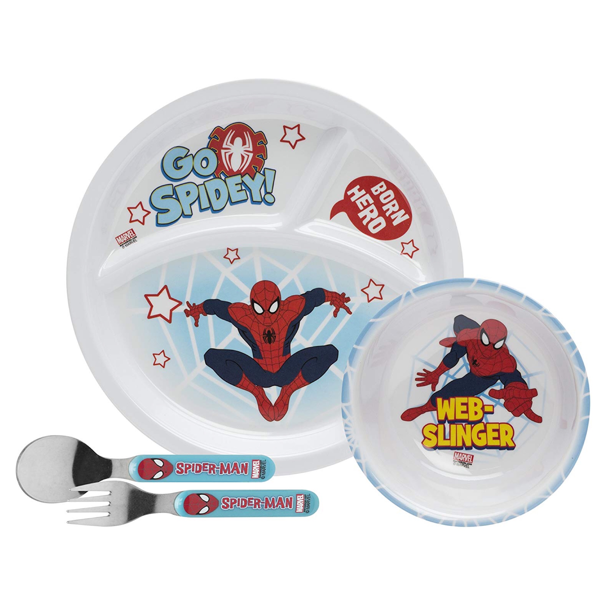ชุดอุปกรณ์รับประทานอาหาร Zak! Spider-Man Mealtime Set