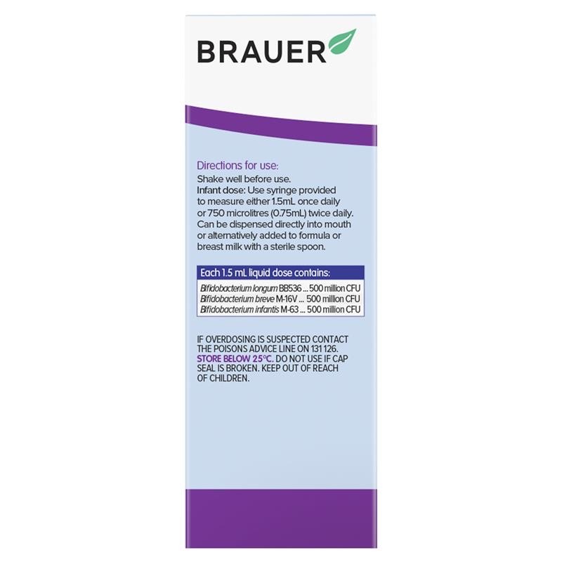 โพรไบโอติกสำหรับทารกและเด็กเล็ก BRAUER Baby & Child Immune Defence Probiotic Liquid