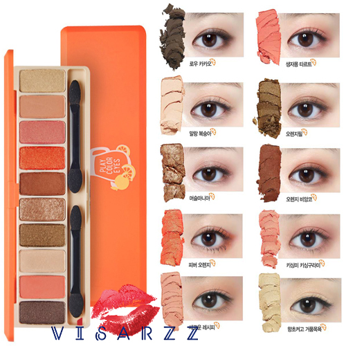 (ขายส่ง 460-) Etude House Play Color Eyes # Juice Bar อายแชโดว์พาเลท บรรจุ 10 เฉดสีสวย เนรมิตให้ดวงตาคู่สวย ดูโดดเด่น เรียบหรู คลาสสิค