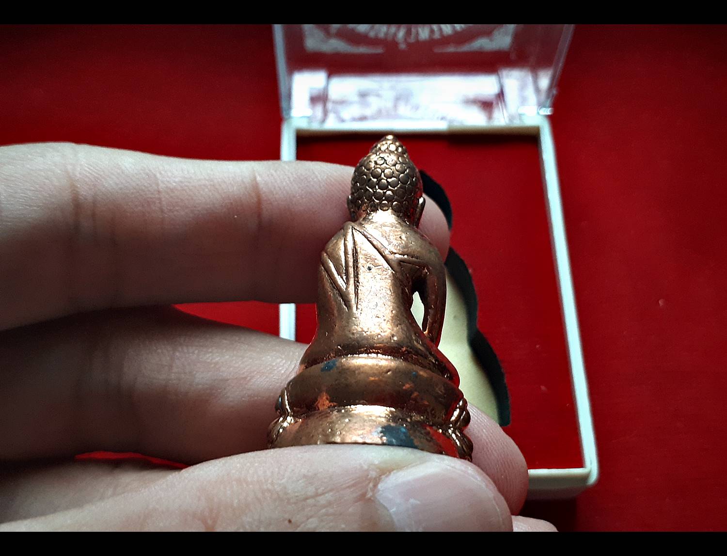 พระกริ่ง พระเจ้าพรหมมหาราช ปี2555 เนื้อทองแดง(ผสมชนวน) (เข้าพิธีใหญ่6ที่ และ มวลสารเยอะมาก) #รับประกันแท้