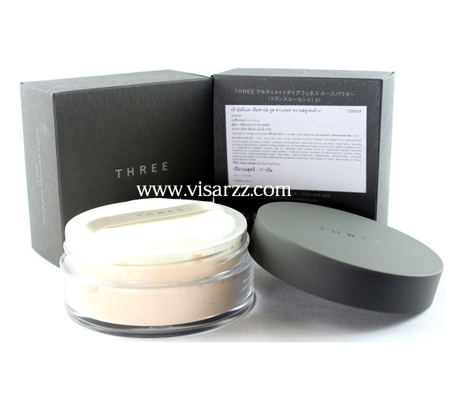 (Translucent 02) Three Ultimate Diaphanous Loose Powder 17g # 02 Translucent แป้งฝุ่นบางเบา นุ่มละมุน เพื่อผลลัพท์ผิวสว่างใส อย่างเป็นธรรมชาติ