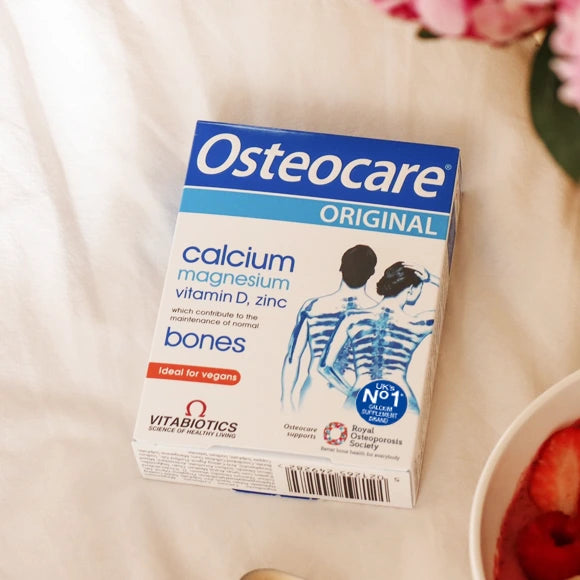 แคลเซียมชนิดเม็ดสำหรับผู้ใหญ่ Vitabiotics Osteocare Original - Calcium Magnesium Vitamin D, Zinc (30 Tablets)