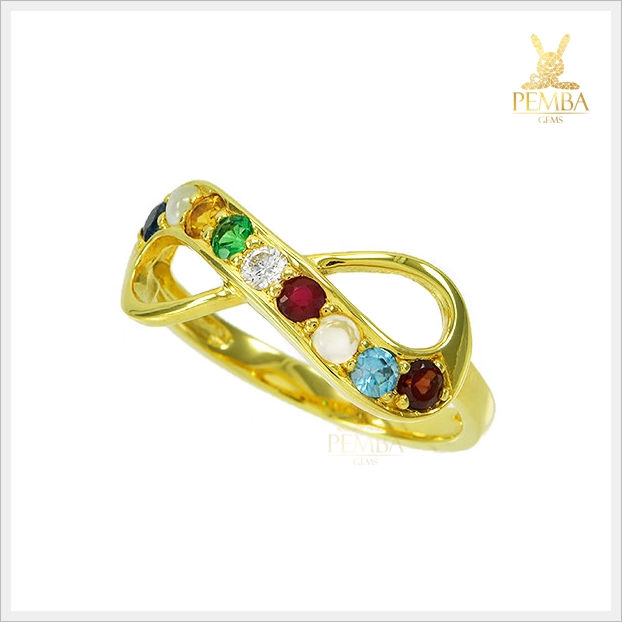 แหวนนพเก้า Infinity เสริมบารมี มงคลโชคลาภ(สามารถสั่งทำได้ค่ะ)