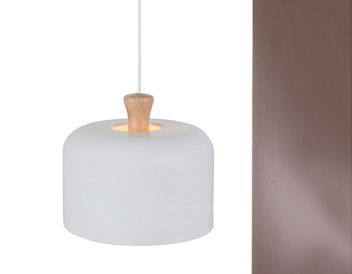 โคมไฟแขวนเพดานโมเดิร์น minimalist ตกแต่งหัวไม้ 30x26cm [JL136]