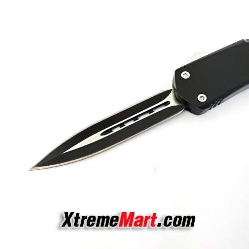 มีดสปริงตรง คม 2 ด้าน Microtech Combat Troodon 00556 D/E Automatic Knife Camping Tool (Dual Front)