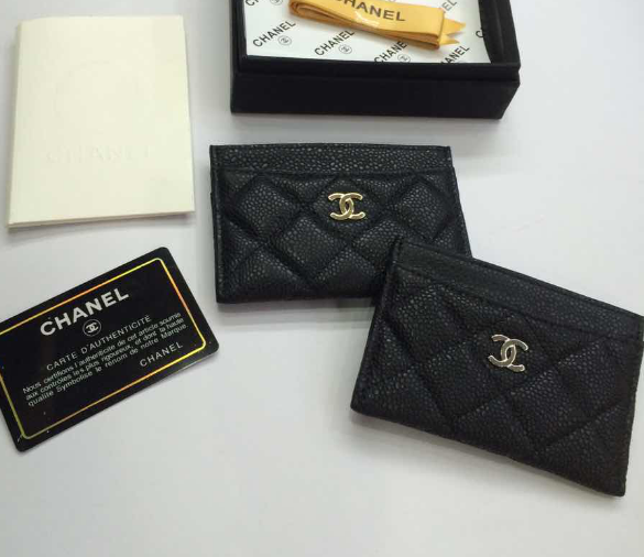 ซองใส่การ์ด cn card holder caviar skin