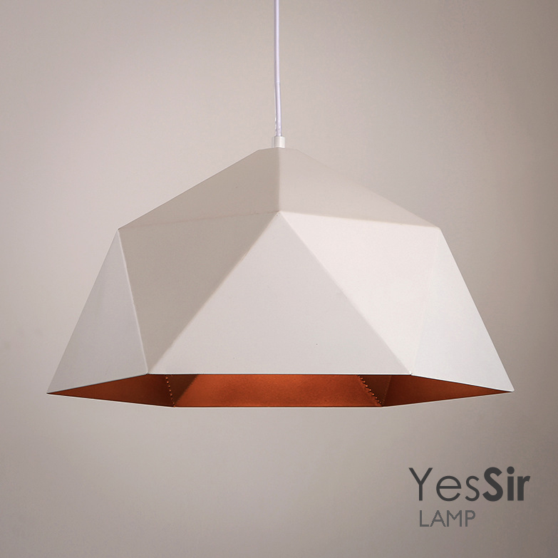 โคมไฟห้อยเพดานทรงเรขาคณิต