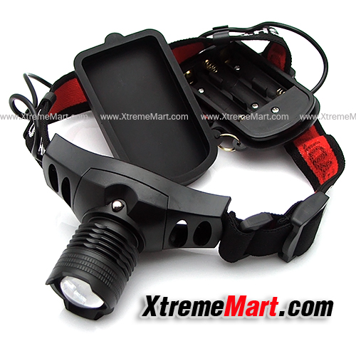 ไฟฉายคาดศีรษะ Ultrafire 3 Modes Zoom LED Headlamp Head Light Flashlight Headlight Torch for Camping Hiking