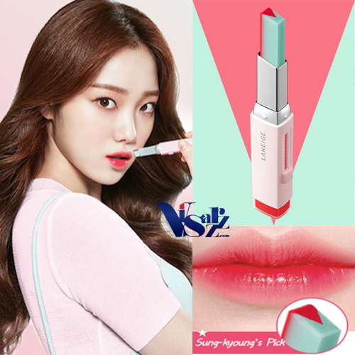 (ลด45%) Laneige Two Tone Tint Lip Bar 2g # 3 Tint Mint ลิปทูโทนผสานทินต์และบาล์มในสองเฉดสี สองเนื้อสัมผัส ให้คุณแต่งแต้มเรียวปากสไตล์ K-Beauty ให้น่ารักได้แบบไม่ต้องพยายาม