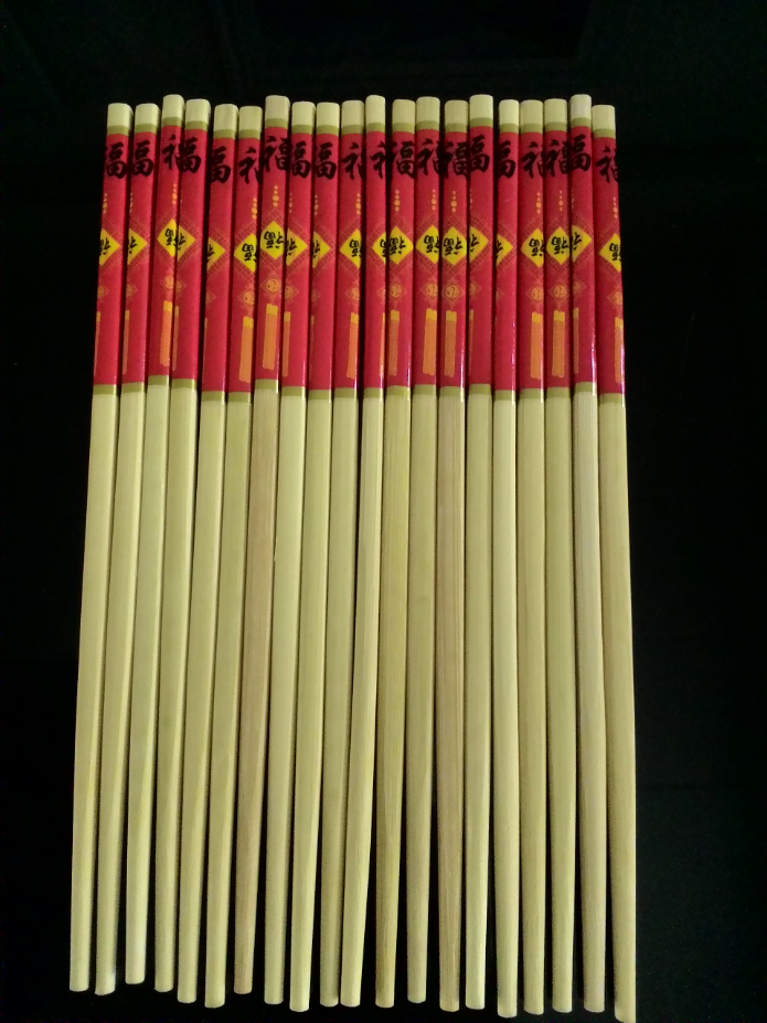 ตะเกียบไม้จีนแพค10คู่