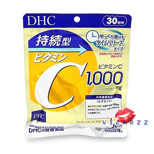(Persistent 30 วัน 120 เม็ด) DHC Vitamin C Persistent Type 1000mg Sustainable 30 Days ประสิทธิภาพดีกว่าเดิม ด้วยสูตร Time Release หรือ Slow Release เพิ่มการดูดซึมได้มากขึ้น