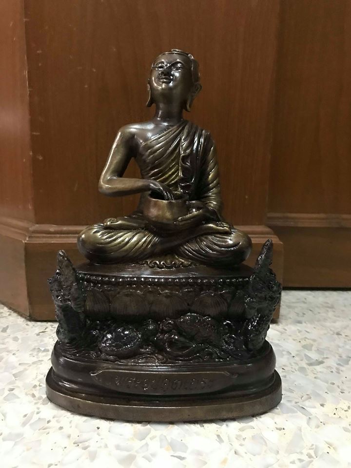 รูปหล่อ พระอุปคุต (หน้าตัก5นิ้ว สุง11นิ้ว ฐาน7นิ้ว ลึก5นิ้ว) เนื้อโลหะทองเหลือง (ขายปลีก ขายส่ง)