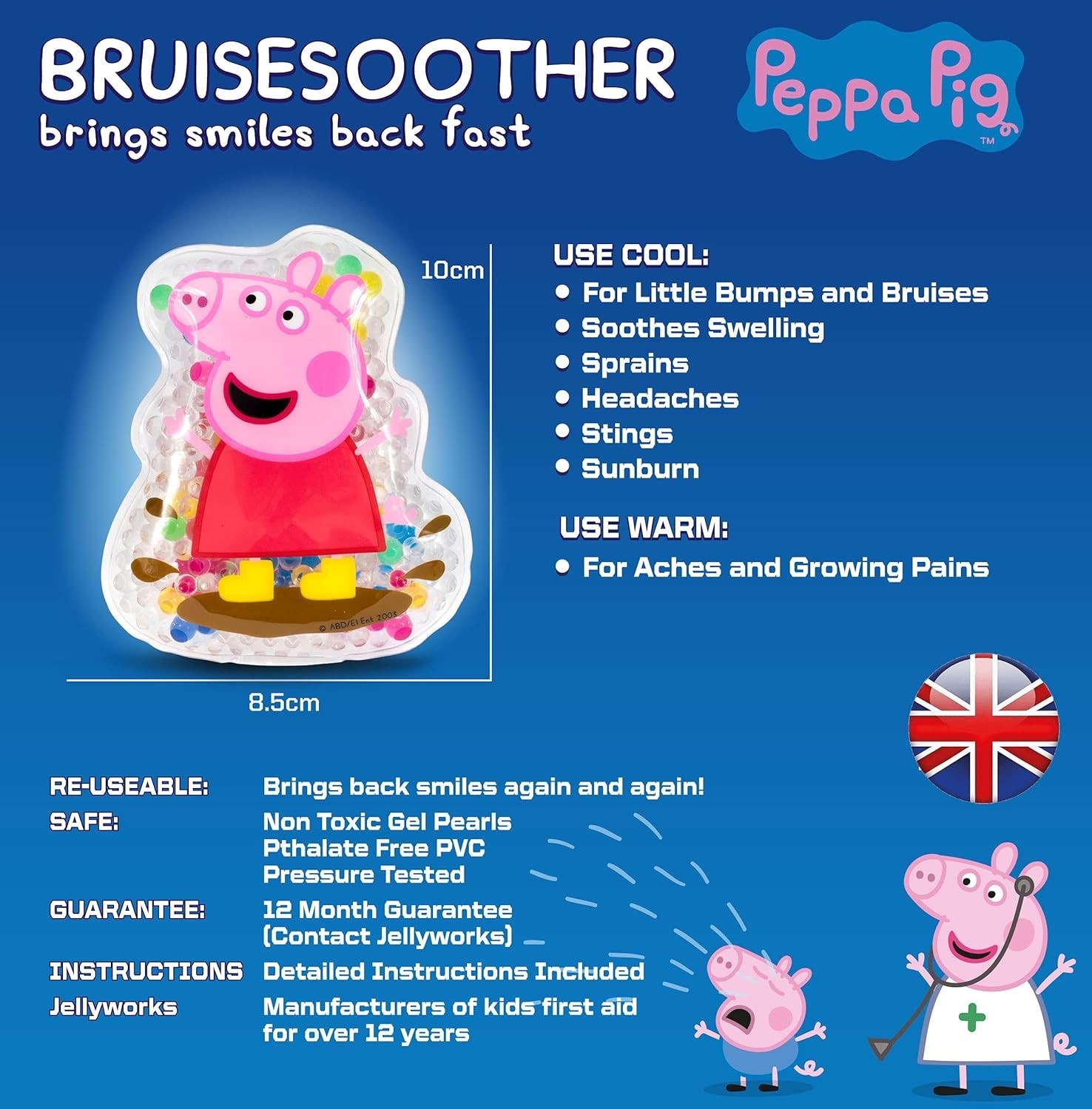 เจลประคบร้อนและเย็น Jellyworks Peppa Pig in the Puddle Bruise Soother