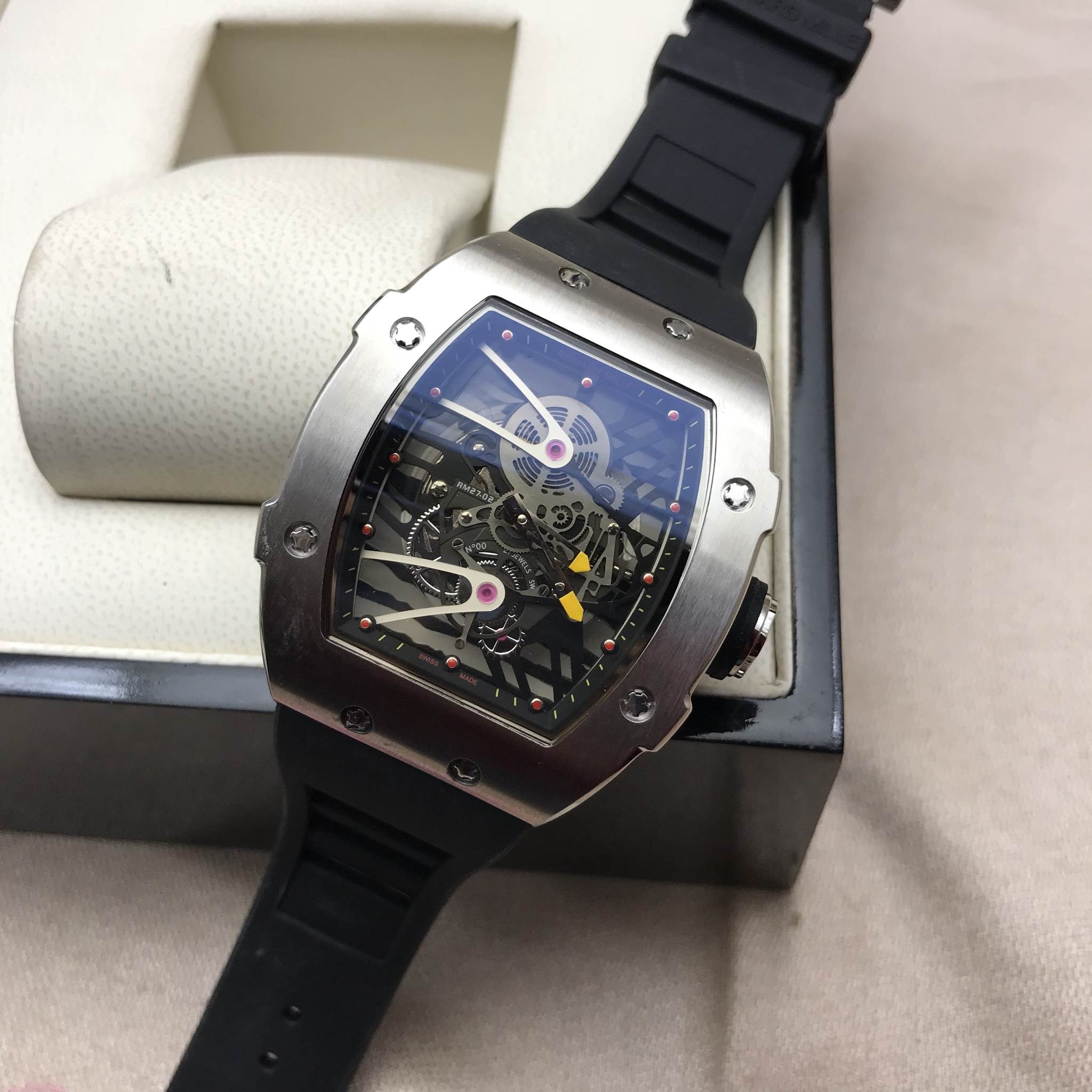 นาฬิกา Richard Mille RM027-02 Rafael Nadal Tourbillion งาน Mirror Swiss