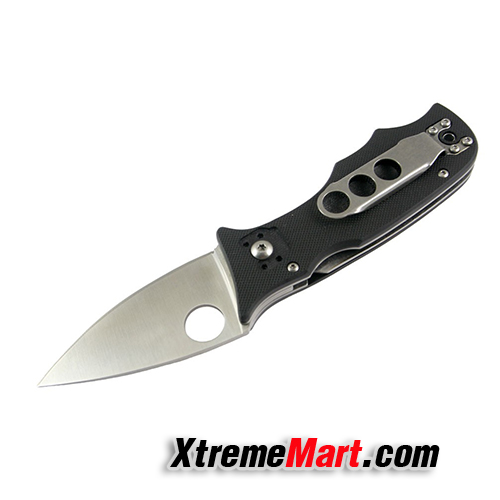 มีดพับ NAVY รุ่น K607 พร้อมซองไนล่อน ระบบ Compression Lock Stainless Steel Folding Knife (สีดำ)