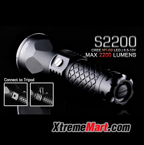 ไฟฉาย Solarforce S2200 Cree MT-G2 LED 2200 Lumens 18650 x 3
