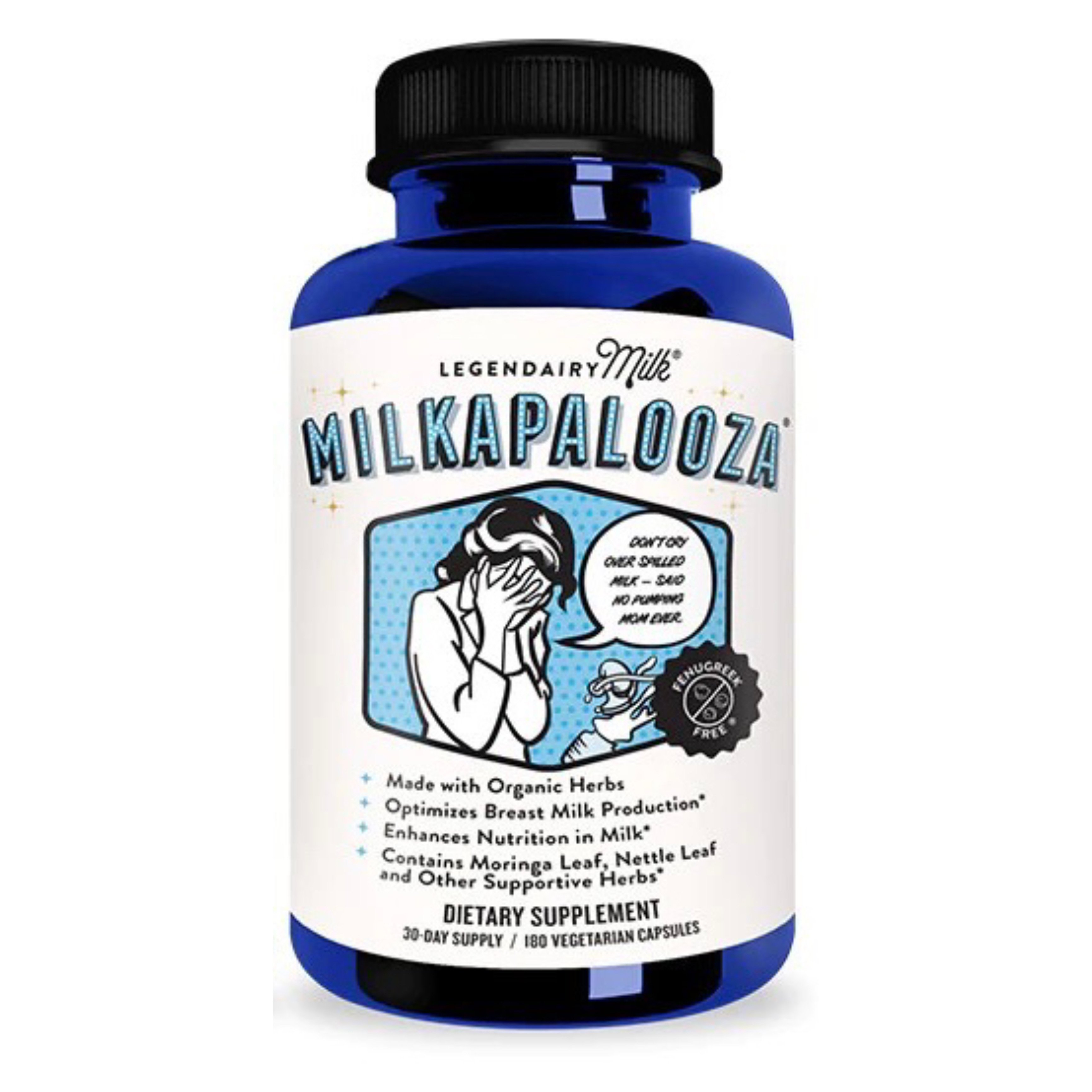 วิตามินกระตุ้นการผลิตน้ำนมสำหรับคุณแม่ Legendairy Milk Milkapalooza (180 Capsules)