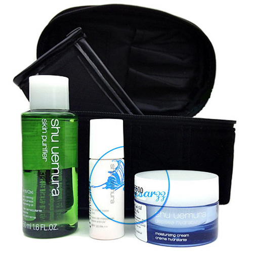 Shu Uemura ชุดกระเป๋าใส่เครื่องสำอาง พร้อมสินค้าตัวดังอีก 3 ชิ้น ในราคาสุดประหยัด