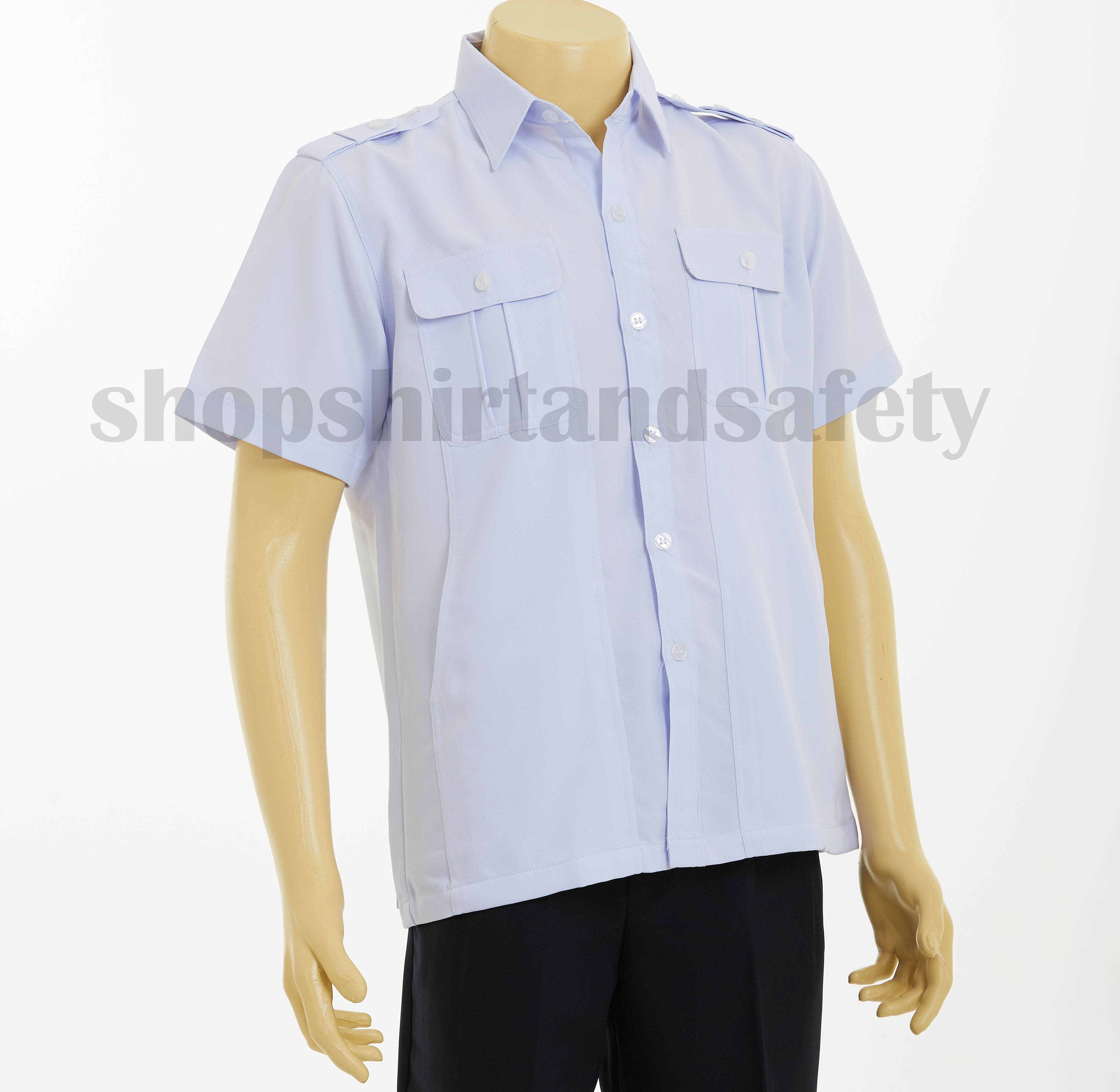 เสื้อซาฟารีสีขาว(เฉพาะเสื้อ)