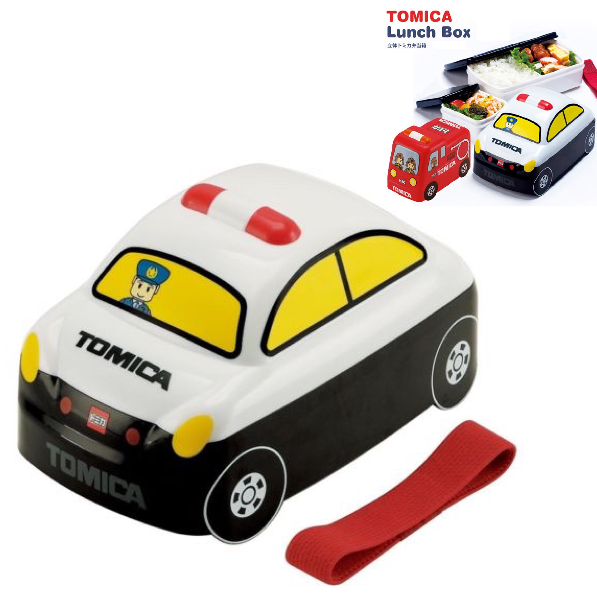 กล่องอาหารกลางวันและของว่าง Skater Tomica Bento Lunch Box (Police Car)