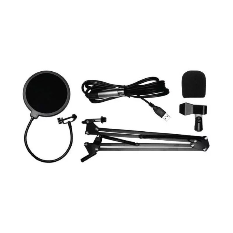 MICROPHONE (ไมโครโฟน) SIGNO MP-704 CONDENSER BLACK (USB)
