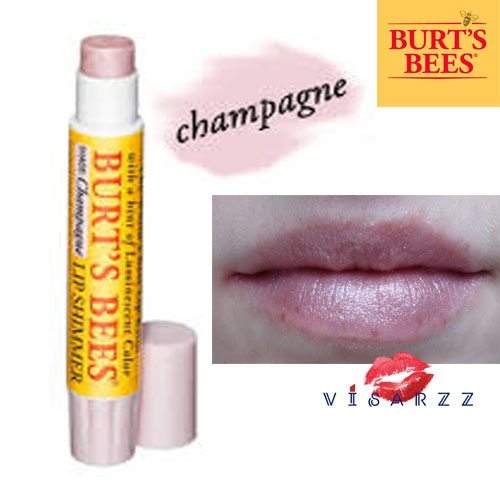 (Sales Mfg 02/13) Burt's Bees Lip Shimmer 2.6g in Champange ลิปบาล์มบำรุงมีสีที่มีประกายชิมเมอร์เพิ่มความแวววาว สดใสให้กับริมฝีปาก พร้อมกับให้ความชุ่มชื้นในตัวค่ะ