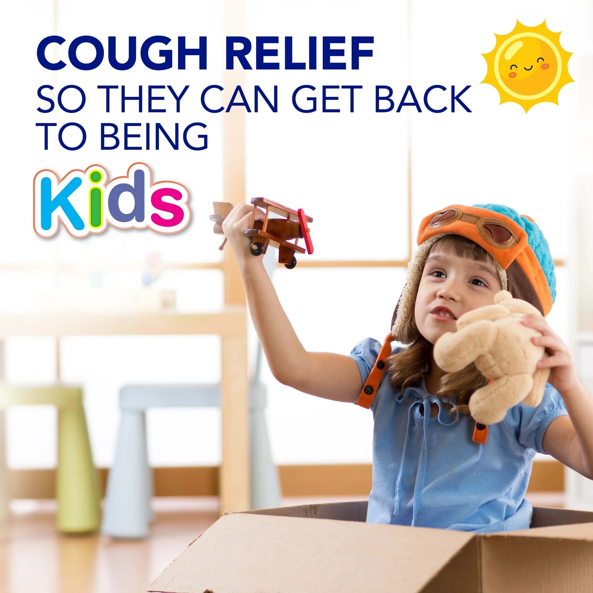 ยาบรรเทาอาการหวัดและไอระคายคอสำหรับเด็ก Vicks DayQuil Kids Cold & Cough + Mucus Non-Drowsy Relief