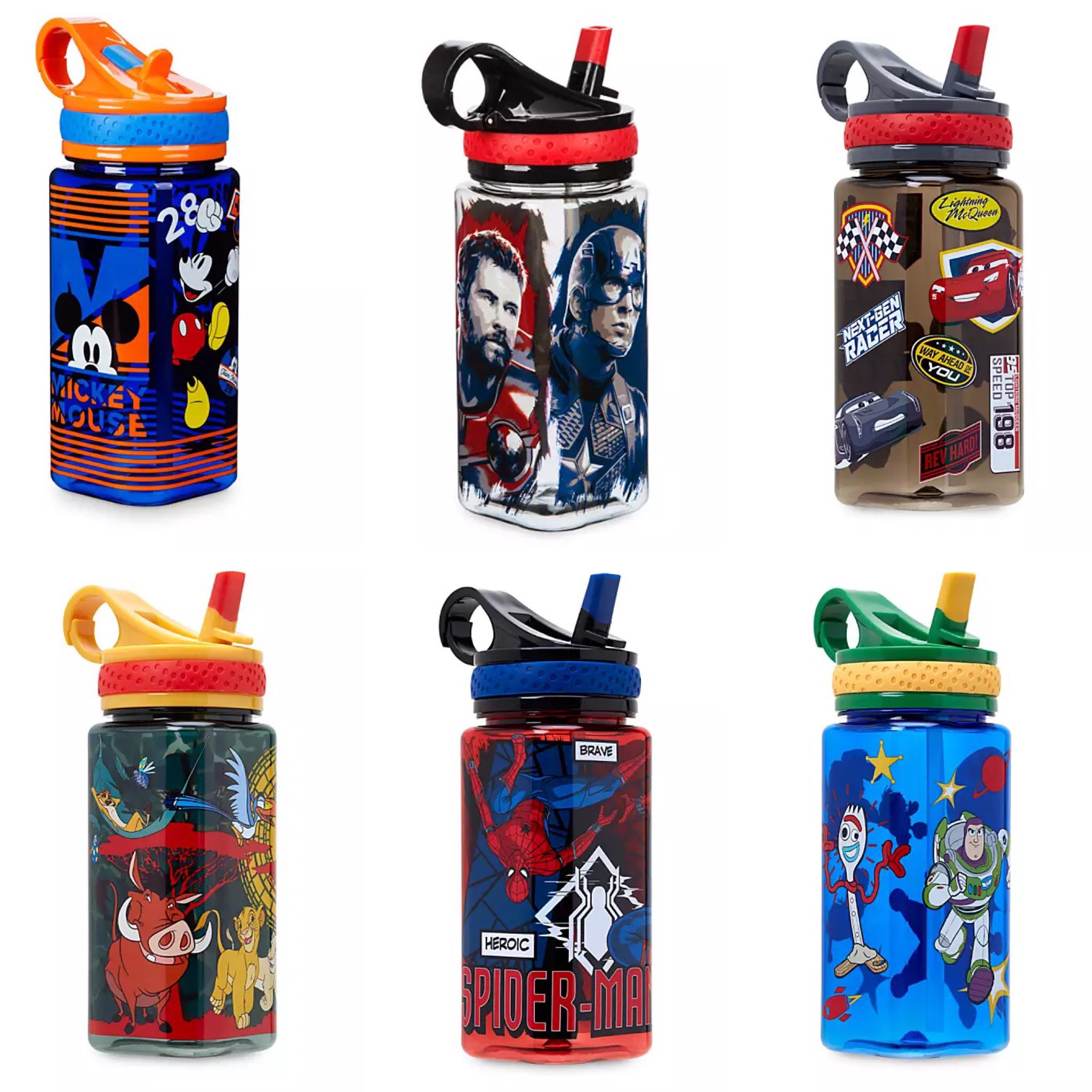 กระติกน้ำแบบหลอดดื่มสำหรับเด็ก Disney Princess Water Bottle with Built-In Straw (2019)