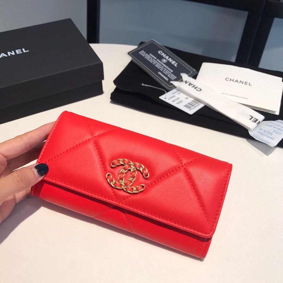 กระเป๋าสตางค์ cn wallet ใบยาว หนังแกะ มีหลายสี