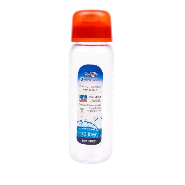 P07843 ขวดน้ำดื่ม Superlock จุ 1.2 ลิตร No.5229 (8*8*27.9 cm) ราคาขายส่งต่อ 1 โหล: 12 ใบ: เฉลี่ย 45 บต่อใบ