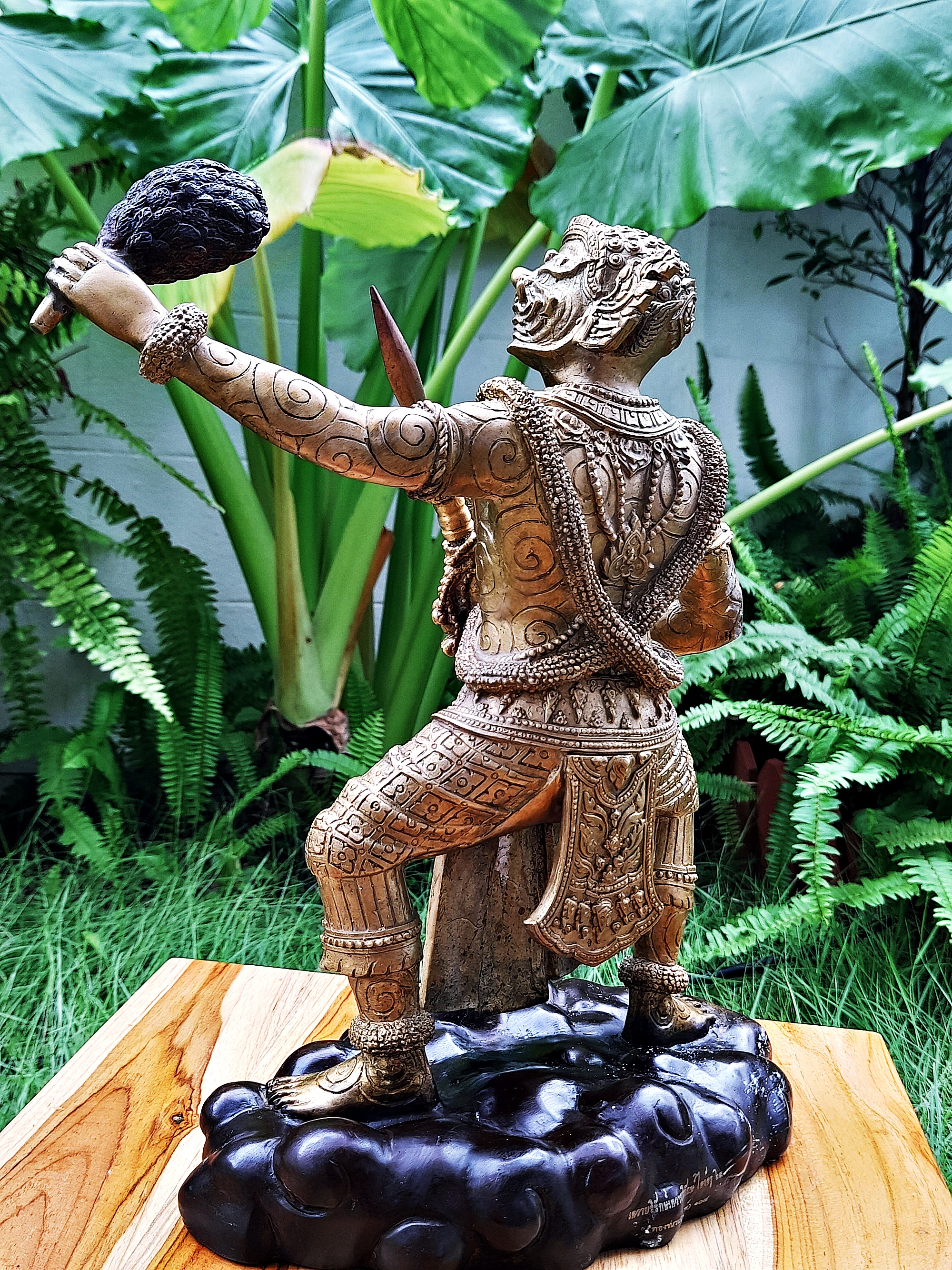 รูปหล่อ พระพิราพ เนื้อโลหะชนวน(ทองเหลืองผสมชนวน) องค์เททอง#นำฤกษ์ (สูง12นิ้ว ฐาน9นิ้ว) ปี2563 #รับประกันแท้