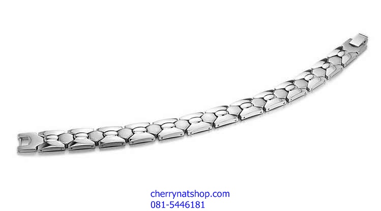 พร้อมส่งสร้อยข้อมือแม่เหล็กเพื่อสุขภาพ สร้อยข้อมือไทเทเนียมเจอรเมเนียม รุ่นWD