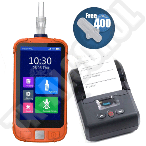 เครื่องวัดแอลกอฮอล์ AS 95 Wifi Cam GPS Printer