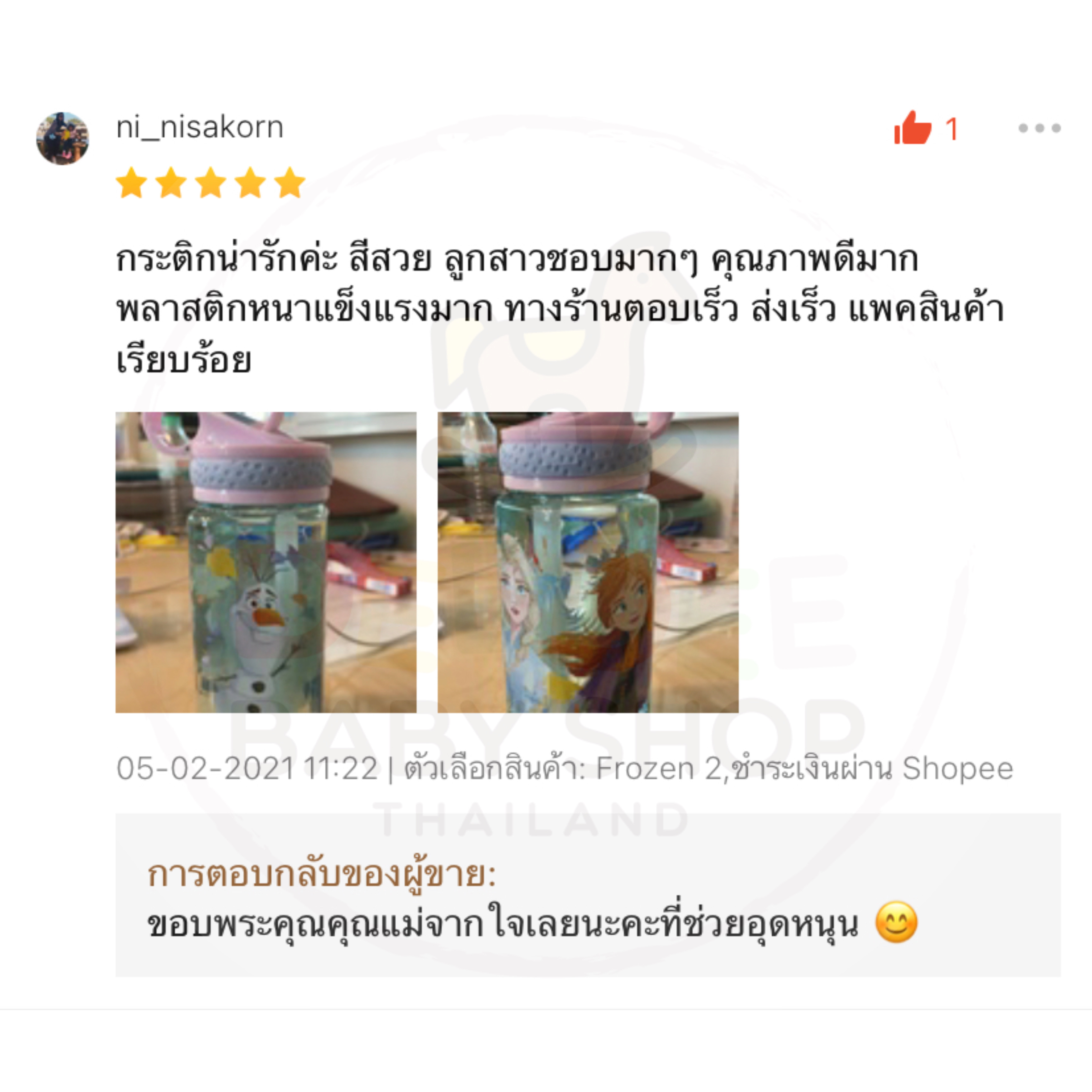 กระติกน้ำแบบหลอดดื่มสำหรับเด็ก Disney Princess Water Bottle with Built-In Straw (2020)