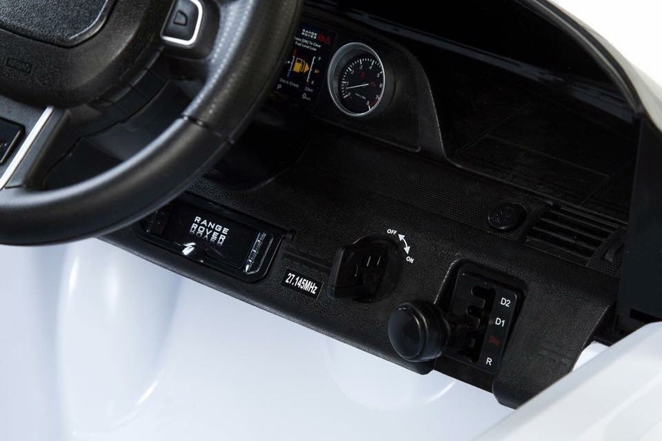 รถแบตเตอรี่พร้อมรีโมทบังคับวิทยุภายใต้ลิขสิทธิ์แท้ของรถยนต์ Land Rover - Range Rover Evoque 12V Battery-Powered Ride-On SUV