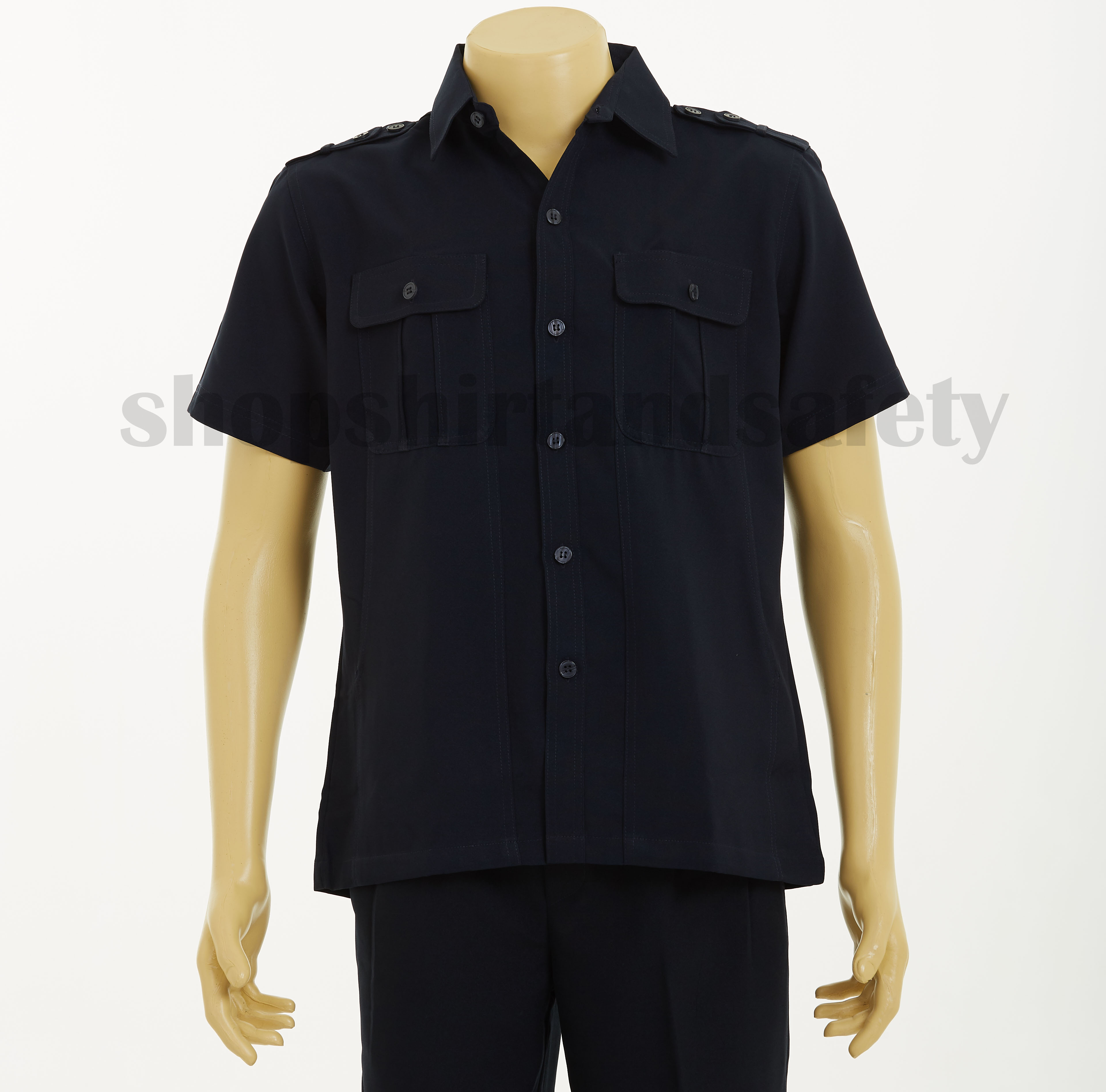 เสื้อซาฟารีสีกรมท่า(เฉพาะเสื้อ)
