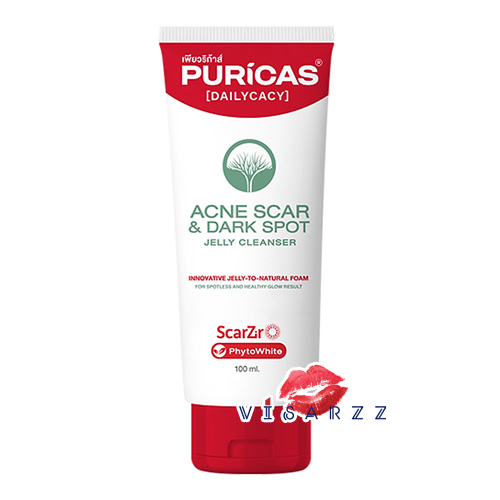 Puricas Acne Scar & Dark Spot Jelly Cleanser 100mL เจลล้างหน้า ลดรอยสิว ให้จุดด่างดำดูลดลง ผิวหน้าสะอาด