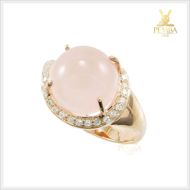 แหวนโรสควอตซ์แท้ ดีไซด์สวยเก๋ ดูมีสไตล์