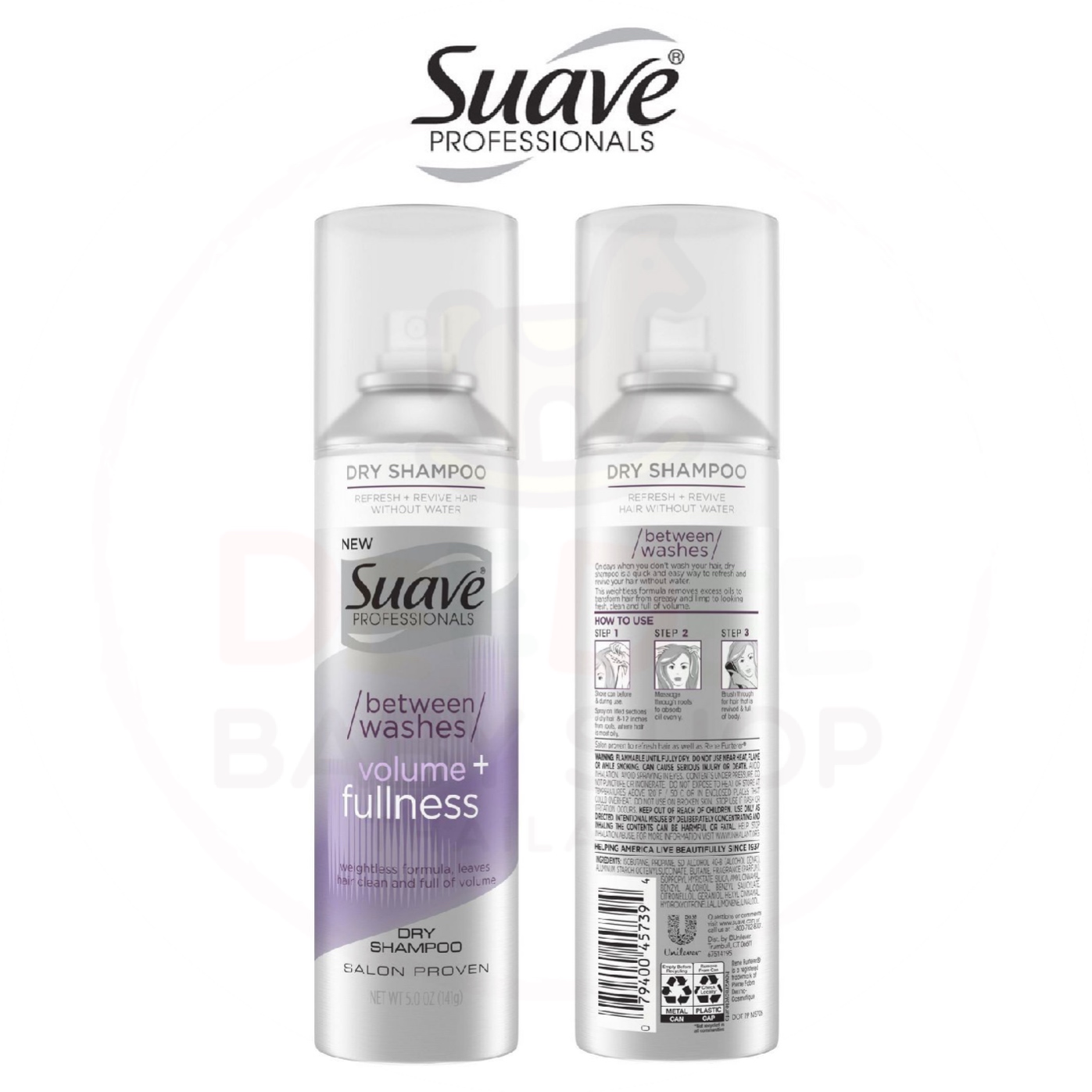 แชมพูสเปรย์สระผม Suave Professionals between washes Volume + Fullness Dry Shampoo