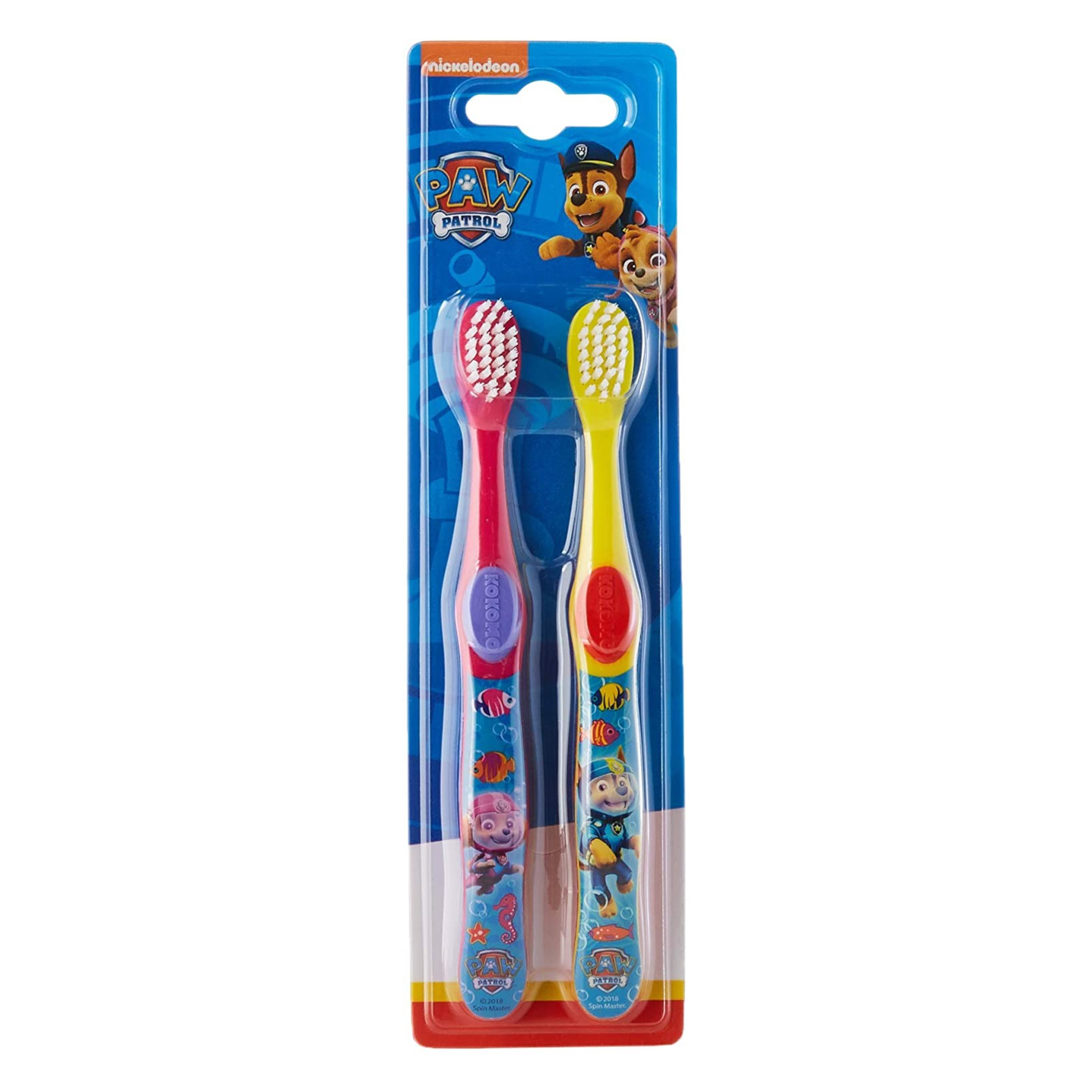 แปรงสีฟันสำหรับเด็ก KOKOMO Paw Patrol Kids Toothbrushes (Pack of 2) (2020)
