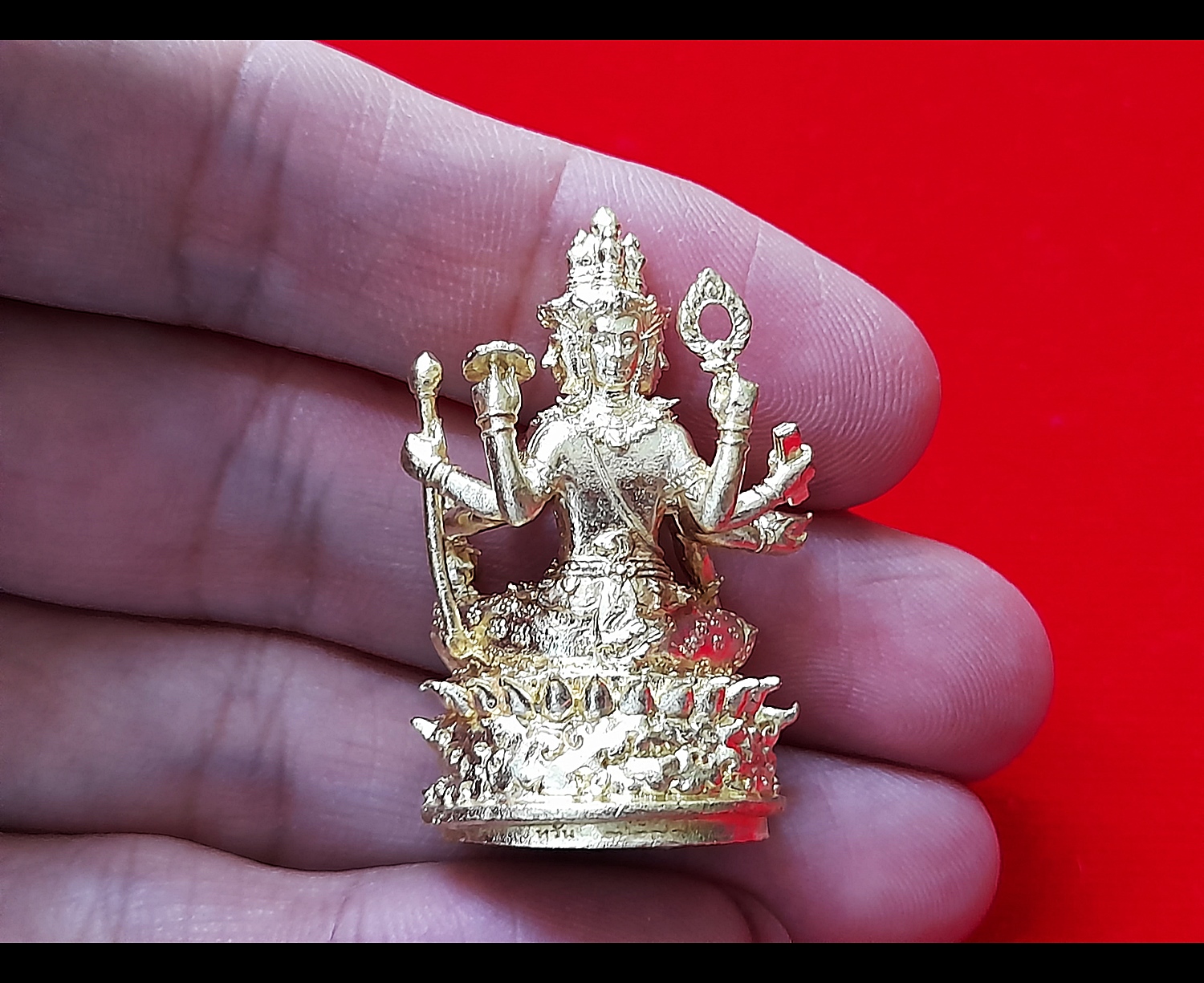 พระพรหม ฐานบรรจุตะกรุดมวลสาร #รับประกันแท้และทันยุคเสก - หลวงพ่อหวั่น วัดคลองคูณ