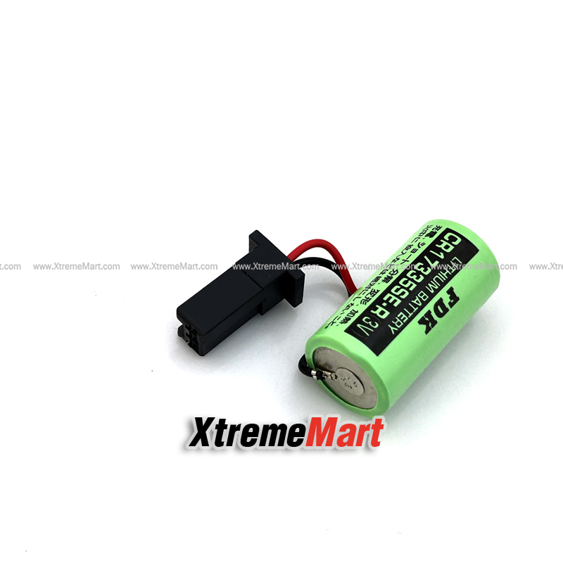 แบตเตอรี่ FDK Lithium CR17335SE CR17335SE-R มีขั้วสีดำ 3V,1800mAh