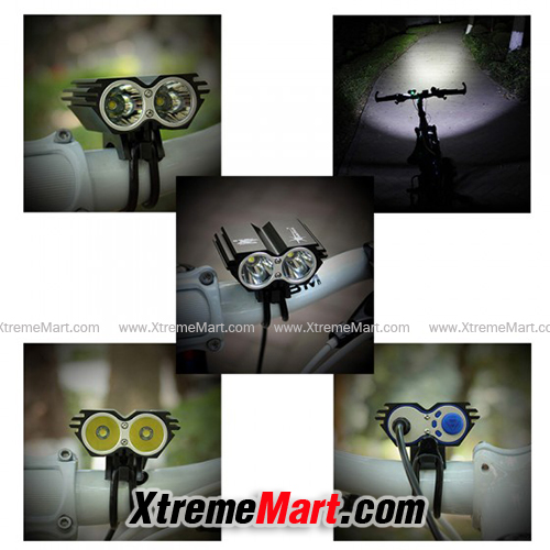 ไฟหน้าจักรยาน Bicycle Light Solarstom X2 สีดำ