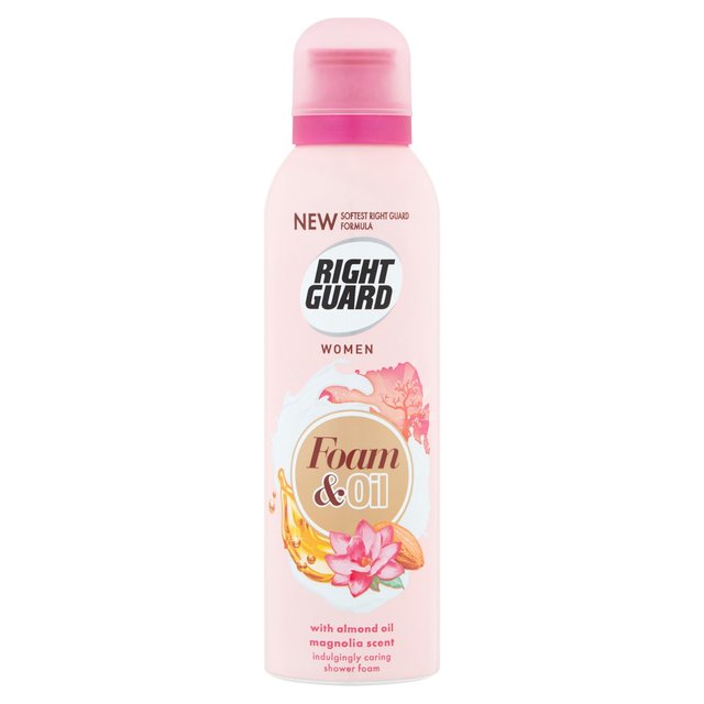 โฟมอาบน้ำบำรุงผิวสำหรับผู้หญิง Right Guard Women Foam & Oil Indulgingly Caring Shower Foam