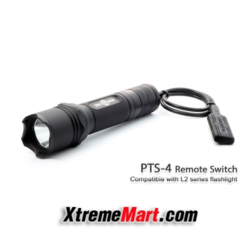 รีโมทสวิตช์ท้าย Solarforce PTS-4 กันน้ำและทนทาน (Pressure Tape Switch + Tailcap)