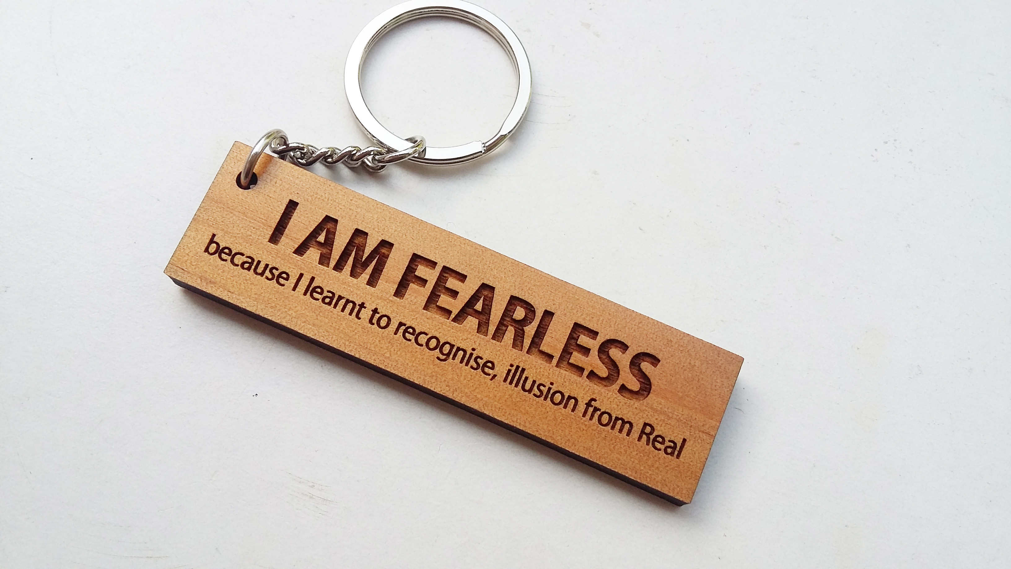 พวงกุญแจไม้ พวงกุญแจไม้ใส่ข้อความ