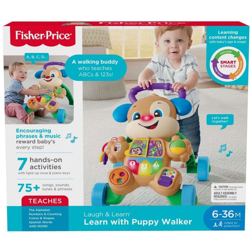 รถผลักเดินเสริมพัฒนาการสำหรับเด็ก Fisher-Price Laugh & Learn Smart Stages Learn with Puppy Walker
