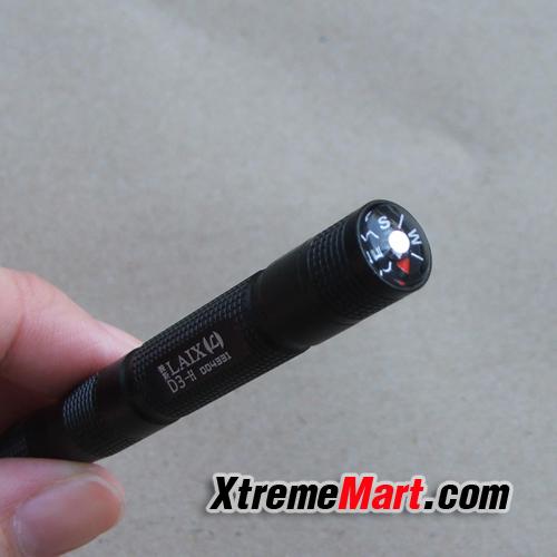ปากกาจุดไฟ LAIX D3-H พร้อมเข็มทิศ (สีดำ)