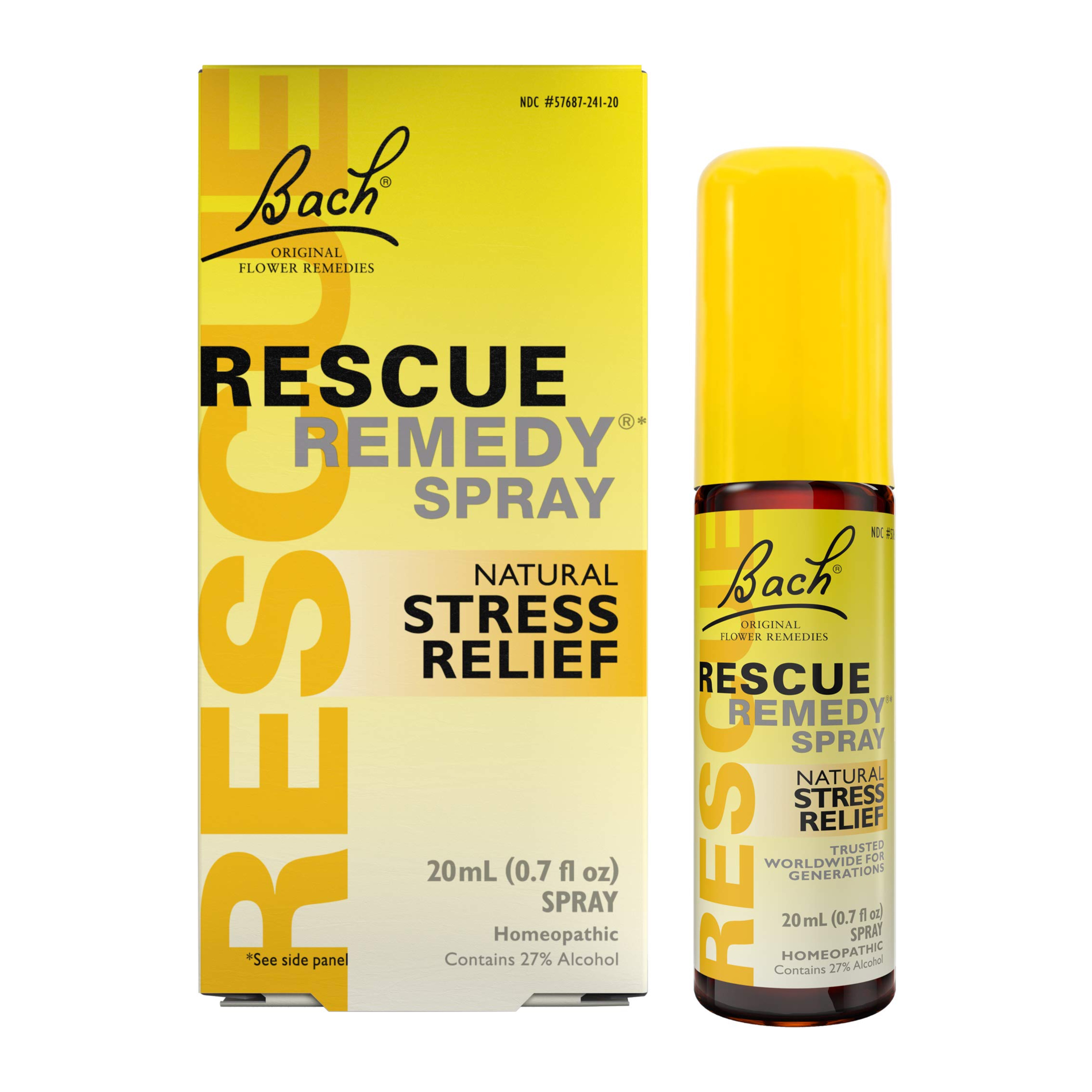 สมุนไพรบรรเทาความกังวลและผ่อนคลายความตึงเครียดชนิดสเปรย์ Bach Original Flower Essences Rescue Remedy Spray - Comfort & Reassure (20ml)
